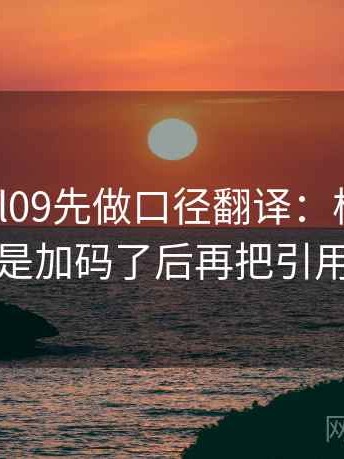 读糖心vl09先做口径翻译：核对转发语是不是加码了后再把引用补完整